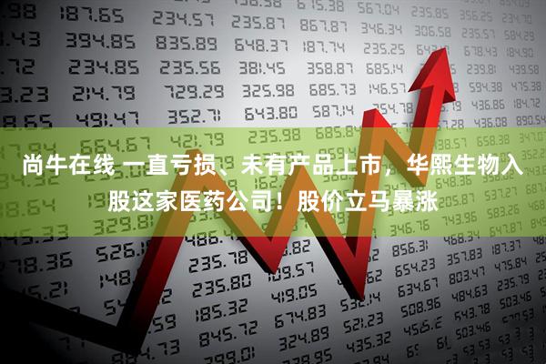 尚牛在线 一直亏损、未有产品上市，华熙生物入股这家医药公司！股价立马暴涨