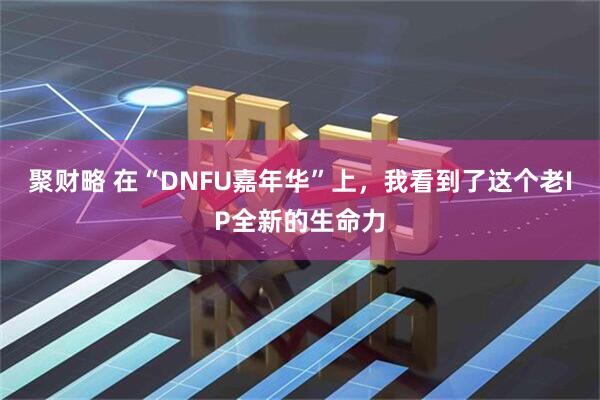 聚财略 在“DNFU嘉年华”上，我看到了这个老IP全新的生命力